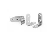 40mm x 40mm x 17mm Stainless Steel 90 Degree Angle Bracket 10 Pcs