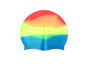 Adults Silicone Swimming Hat Colorful Stretch Swim Cap