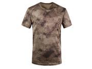 New Outdoor Hunting Camouflage T shirt Men Breathable Army Tactical Combat T Shirt Military Dry Sport Camo Camp Tees Ruins Yellow 2XL