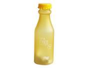 550ml 23oz BPA Free Bike Sports Plastic Water Bottle Yellow