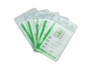 5 aterproof Clear PVC Badge Working Exhibition ID Name Card Holders