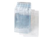 50 Pcs Clear Plastic Vertical Name Tag Badge ID Card Holders