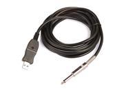 3M Guitar to PC USB Recording Cable Lead Adaptor Converter Connection Interface 6.5mm
