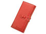 New women wallet soft PU leather hasp purse clutch wallets lady coin purses cards holder money bag orange