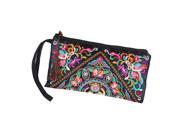 New Women Wallet Embroider Purse Clutch Mobile Phone Bag Coin Bag butterfly flower