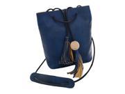 Women bag Tassel fashion bucket bag women shoulder bag messenger bag women handbag blue