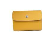 Leather Wallets Credit Card ID Business Case Purse Men Women Yellow