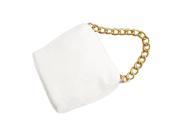New western style small handbag popular bag chain bucket bag white