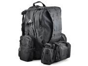 50 L 3 Day Outdoor Military Rucksacks Backpack Camping bag Black