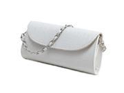 New fashion wallet chain shoulder cross body bag women clutches Stone pattern leather women wallet white