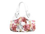 Fashion handbag Women PU leather Bag Tote Bag Printing Handbags Satchel Dream safflower white Handstrap
