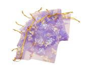 100pcs Butterfly Drawstring Organza Wedding Gift Jewellery Candy Pouch Bags