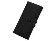 New women wallet soft PU leather hasp purse clutch wallets lady coin purses cards holder money bag black