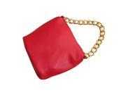 New western style small handbag popular bag chain bucket bag red