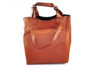 Celebrity Style Shopper Shopping Totes Hobo Shoulder Bag Brown
