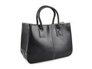 Ladies Class PU Leather Satchels Tote Purse Bag Handbag Black