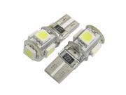 10 pcs T10 5 LEDs Car Bulb 5050 SMD Canbus Error Free LED Light Interior White