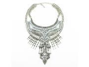 Silver Collar Necklace Fashion Metal Chain Necklace Vintage Statement Tassel Arrow Sheepshead Shape necklace Woman jewelry