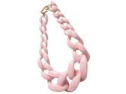 big plastic Chain Necklace Fashion jewelry pink