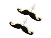 New Exquisite Alloy with gold paiting Moustache Mustache Earrings Set of 2pcs