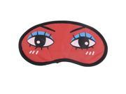 Elastic Band Cartoon Travel Sleeping Eye Mask Shade Cover Red