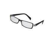 Kids Plastic Full Rim Rectangle Lens Plain Eyeglasses Plano Glasses Black Clear