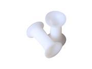 1 expansion of white silica gel enlarge ear ear stud earrings 4 mm