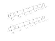 Stainless Steel Wall Hook Rack Hanger for Clothes Towel 2pcs