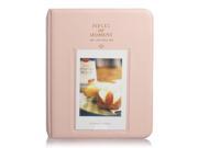 64 Pockets Mini Album Case Storage For Polaroid Photo FujiFilm Instax Film Size - Pink