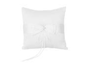 Ivory Faux Pearl Flower Wedding Party Pocket Ring Pillow Cushion 4 x 4