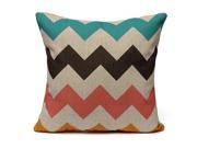 Geometric e Waves Cushion Cover Throw Pillow Case Sofa Decor 43cmX43cm
