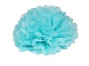 15pcs 25cm 10inch Tissue Paper Wedding Party Decor Craft Paper Flower For Wedding Decoration light blue