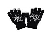 Winter Touch Screen Magic Noctilucence Gloves Spider Web