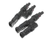 1 Pair MC4 Adapter Male Female Y Branch T Branch Connectors