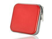 40 CD DVD Disc Storage Carry Case Cover Holder Bag Hard Box Red