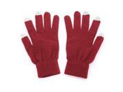 Winter Touch Screen Gloves Ipad iPhone Htc Smart Phone Deep Red