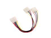 New 8 inch Computer Molex 4 Pin Power Supply Y Splitter Cable