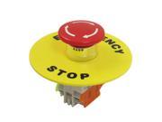 4 Screw Terminals Self Locking Contact Emergency Push Button Switch
