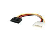 New 6inches 4pin Male Molex~SATA 24pin Female SATA Power Adapter Cable Cord