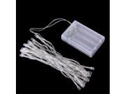 White 30 LED Battery Operated String Light for Wedding Party Christmas