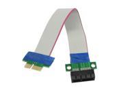PCI Express PCI E 1X Riser Card Flex Extender Extension Cable for PC