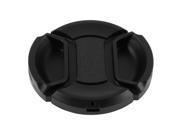 Univeral 49mm Center Pinch Front Lens Cap for DSLR Camera