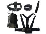 3 way adjustable Chest Mount Base adjustable strap elastic body shoulder strap for GoPro HD Hero 1 2 3