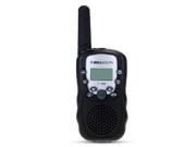 2pcs Mini Walkie Talkie Transmitter Receiver Wireless Intercom 22 Channels 2 Way Portable Intercom Black Range 3KM