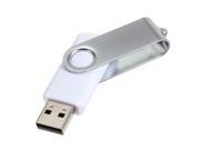 2GB USB 2.0 Flash Memory Drive Thumb Swivel Design White