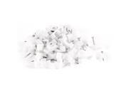 65 Pcs Plastic Wall Insert 9mm Width Circle Cable Wire Nail Clips