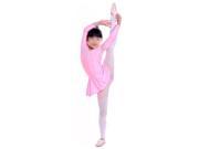 Girl Ballet Dress professional Ballet TuTu classical Dance Wear Performance Latin Dance Leotard Long sleeve New Pink L