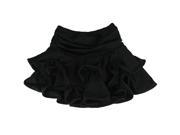 Girl skirt Latin dance skirt child Latin skirt ballet dance dress L Black