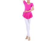 Kid Ballet Tutu Leotard Soft dresses Toddler Girl Gymnastics Dance Dress Rose Red XXL