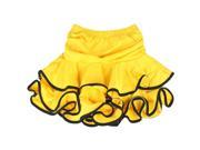 Girl skirt Latin dance skirt child Latin skirt ballet dance dress XS Yellow